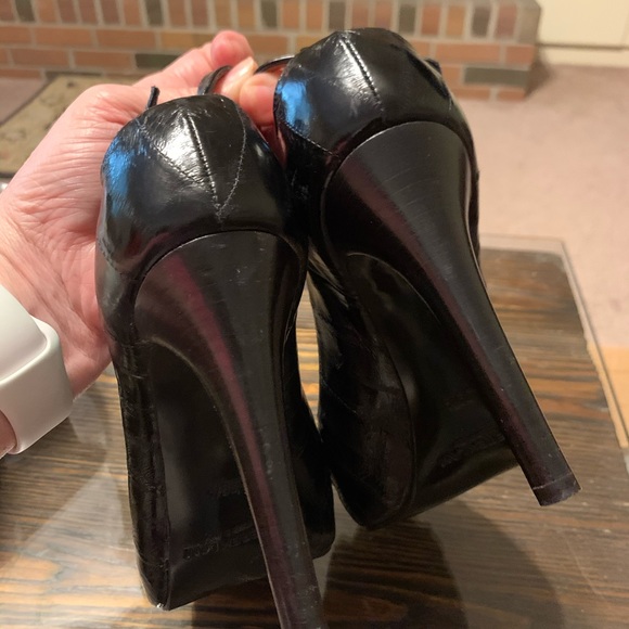39.5 Derek Lam Black Leather Heels Made in Italy - Picture 8 of 13